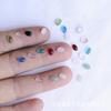 4x6mm Oval Cabochon Nail Glitter Jewelry DIY Glass Crystal Accessories