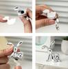 Cartoon Creative Sitting Posture Long Eared Ornament