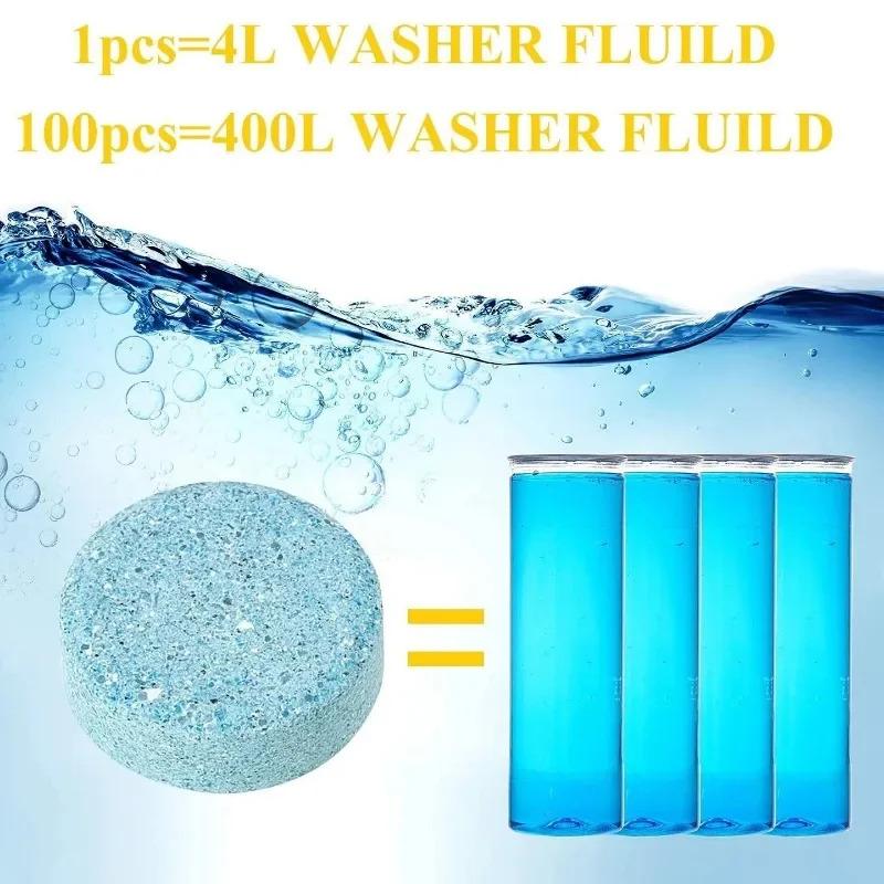 Car Effervescent Tablets Windshield Cleaner Windscreen Wiper Washing Home Toilet Window Cleaning Tabet Solid Washer 60-1pcs