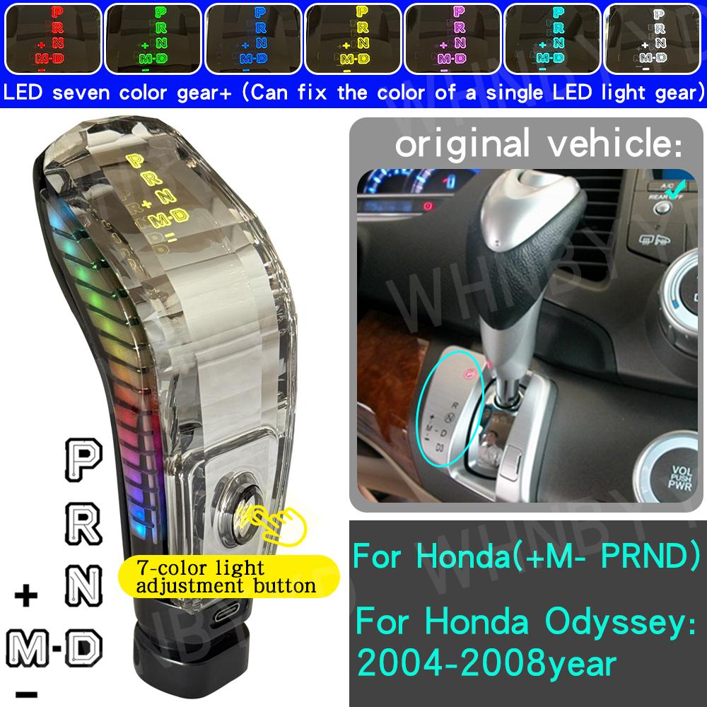 Car Gear Shift Knob Automatic Transmission For Honda Accord 7 8 9 10 Th Civic Fit CR-V CRV 54131TLAA63ZA LED crystal Shift Lever