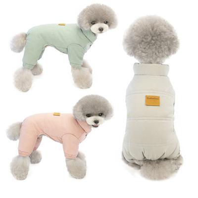 Pet High Neck Four Legged Coat Winter Thick Jumpsuit Four Legged Four Legged Dog Parkas Dog Pajamas Puppy Clothes Pet Clothing