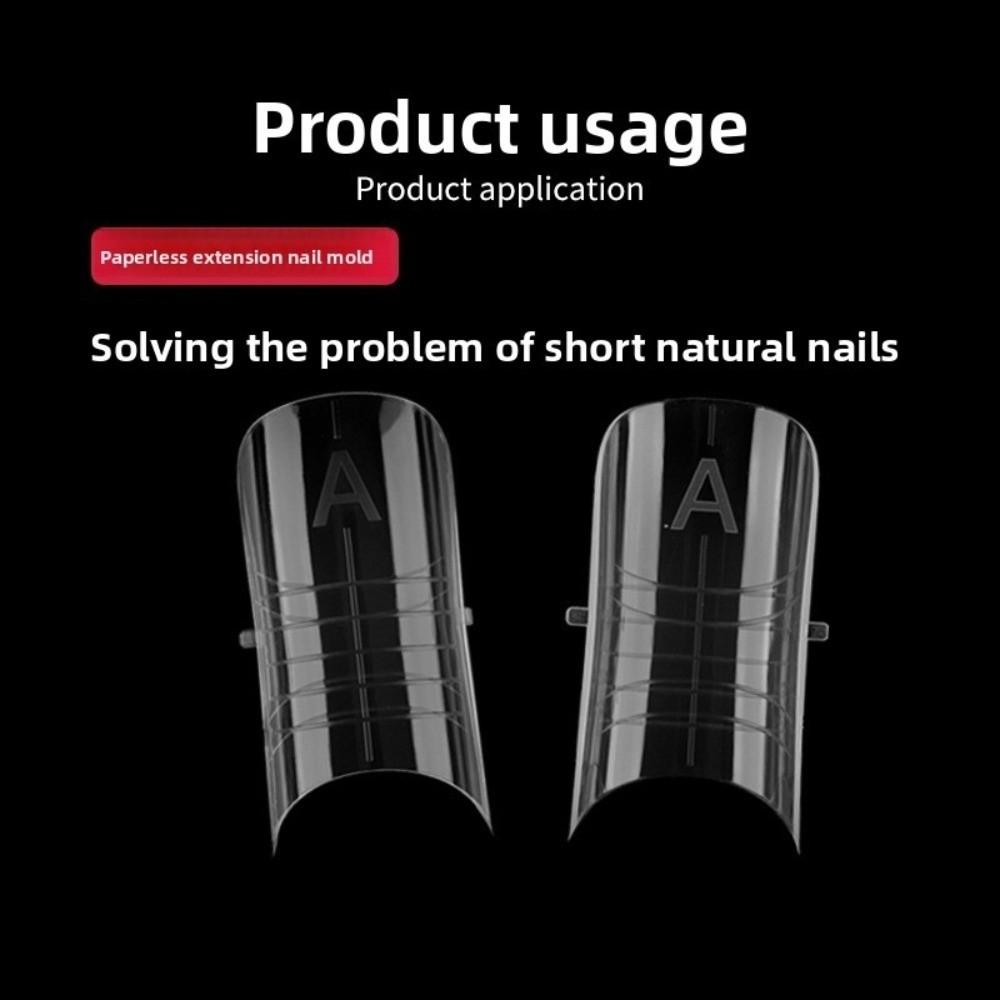 Transparent Toe Nail Molds Double-head Manicure Tools New Manicure Nail Mold  For Builder Gel