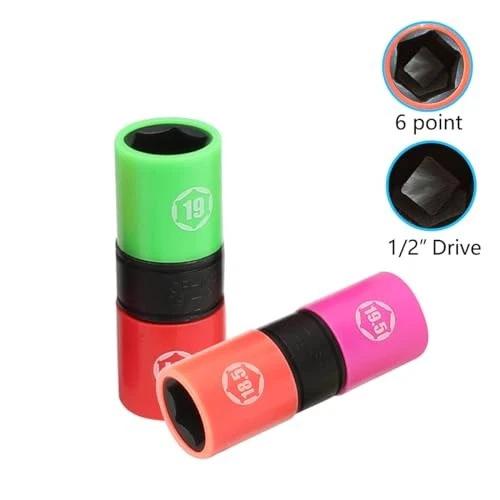 7Pcs Professional Pneumatic Anti-Scratch Socket CR-MO Steel Wheel Protector Extended Socket Set