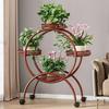 Floor Standing Mobile Plant Rack with Wheels Epipremnum Pot Stand Iron Multi-Layer Balcony Flower Shelf Storage Organizer