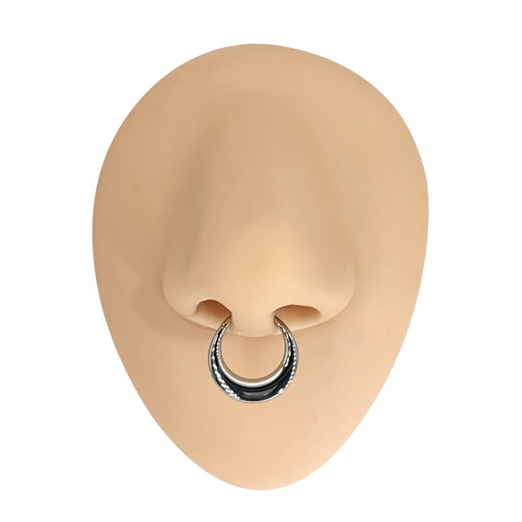 Segment Cartilage Nose Hoop Adornment Customizable Surgical Steel Nose Hoop Nose Rings Stylish Nose Clip Accessory