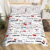 Couple King Duvet Cover Love Birds Bedding Set Heart Tree Branch Comforter Cover Romantic Love Anniversary Polyester Quilt Cover