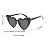Women Retro Fashion Heart-shaped Shades Sunglasses Integrated UV  Glasses