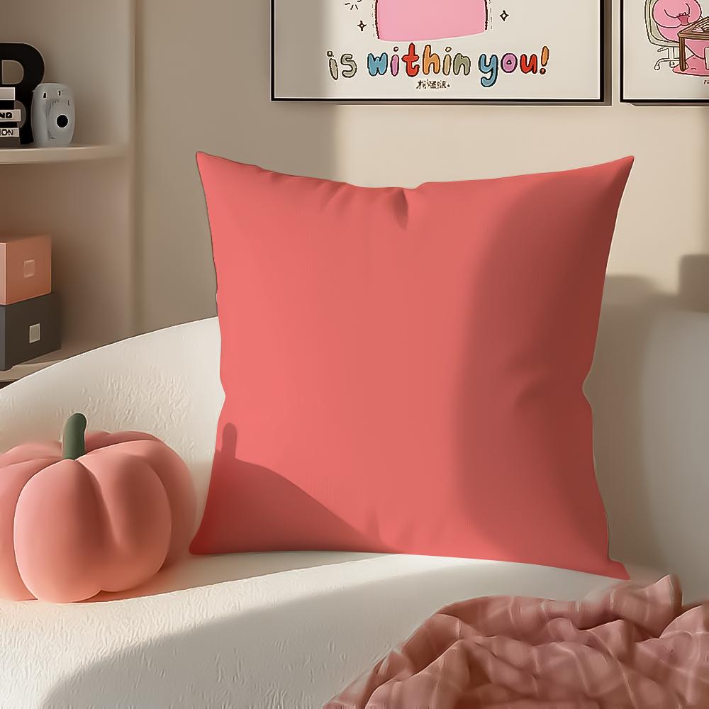 Bright Cheerful Ar Candy Color Cushion Cover Pillowcase Short Plush Invisible zipper Room Sofa Cushion Cover