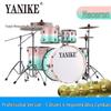 Jazz Drum Set for Adults & Kids: 5 Drums, 3 Cymbals, Beginner-Friendly Western Percussion Kit