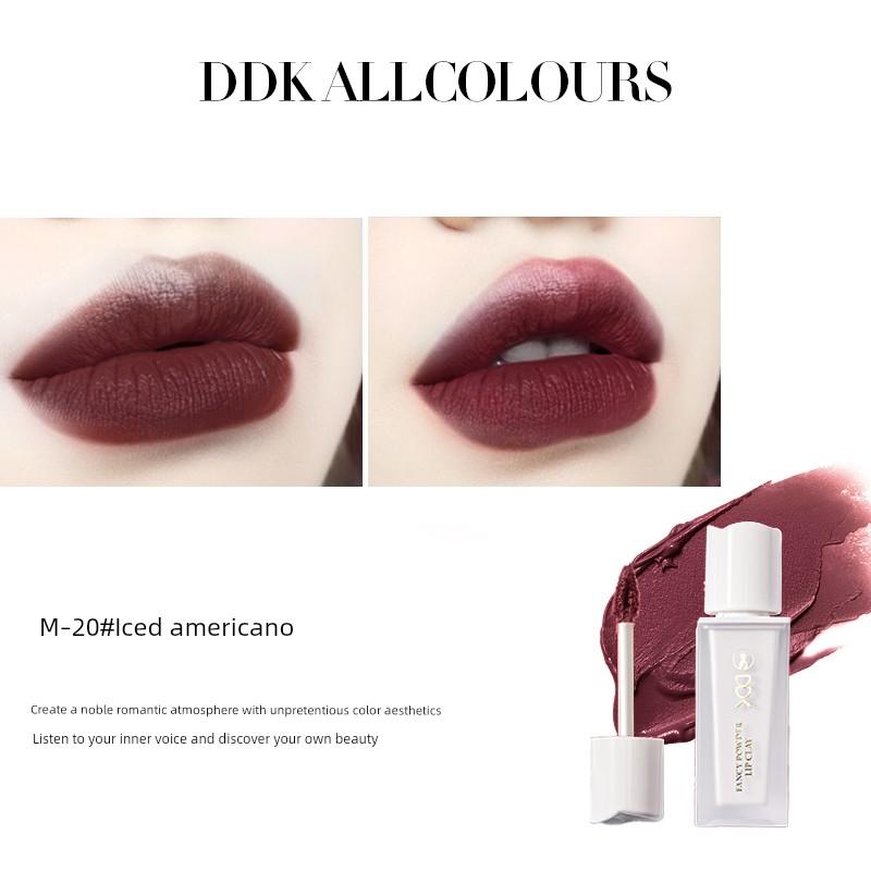 Kuaishou Didi Cat DDK Fancy Pink Lip Mud Velvet Matte Matte Lipstick Waterproof and Durable Moisturizing Lip Lacquer