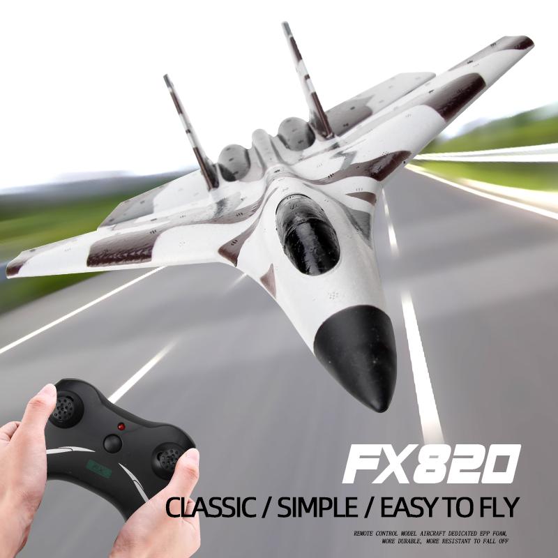2.4g RC Remote Control Aircraft Fx820 Glider Fixed Wing Aircraft Model Children'S Toy Outdoor Model Fighter Foam Aircraft Toy