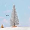 Sisal Snow Landscape Architecture Tree with Small Miniature Christmas Trees for Tabletop Decor Crafts