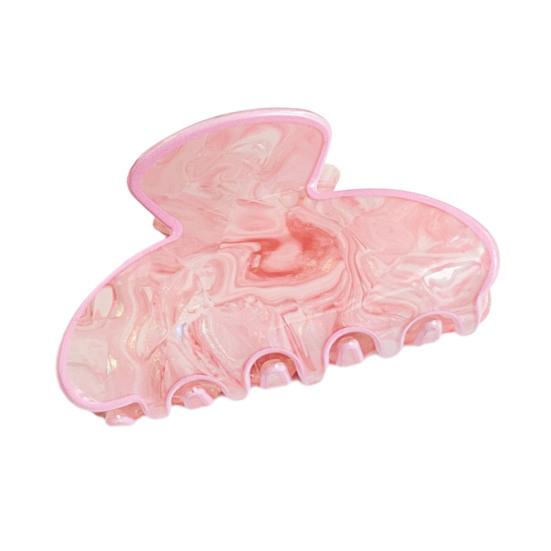 Hair Claw for Women Edges Hair Smooth Rounded Clip роза розовый