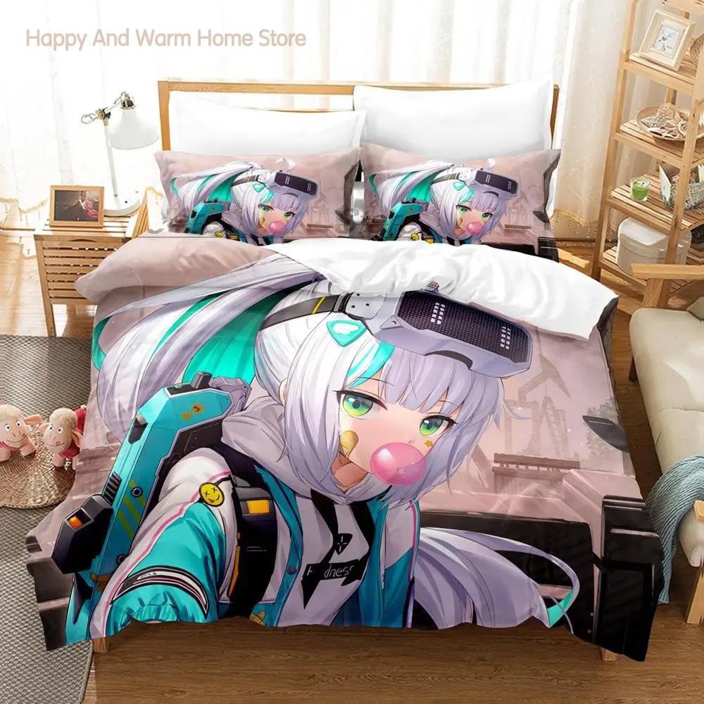 NIKKE 3D Print Anime Bedding Set Single Twin Full Queen King Size Duvet Cover Sets for Adult Boys Bedroom