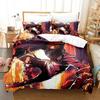 Chainsaw Man Beding Set Anime Carton Twin Beding Set Double 3 Piece Bed Soft with Soft Fabric Duvet Cover Double King Cover Home Textile