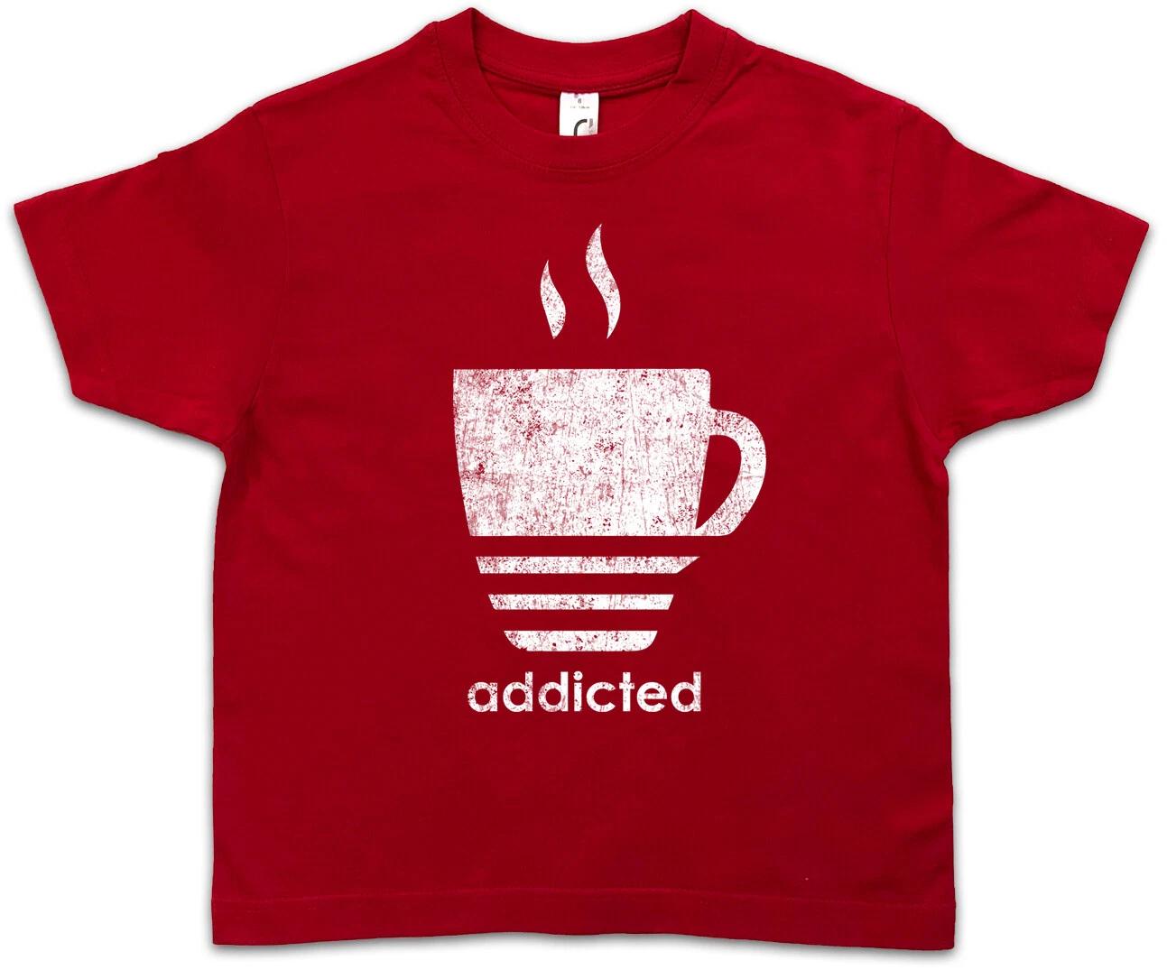 COFFEE ADDICTED Kids Boys kids boys T-Shirt Love Cafe Coffee Addictive Addiction Fun 160