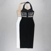 Autumn New Hip-hugging Skirt Halterneck Sleeveless Zipper Tight Sexy Bandage High-waisted Skirt Slimming Dress