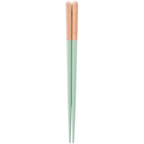 Kawai Haze Chopsticks for Kids, Dishwasher Safe, Antibacterial, Mint Green, 18cm, Made in Japan