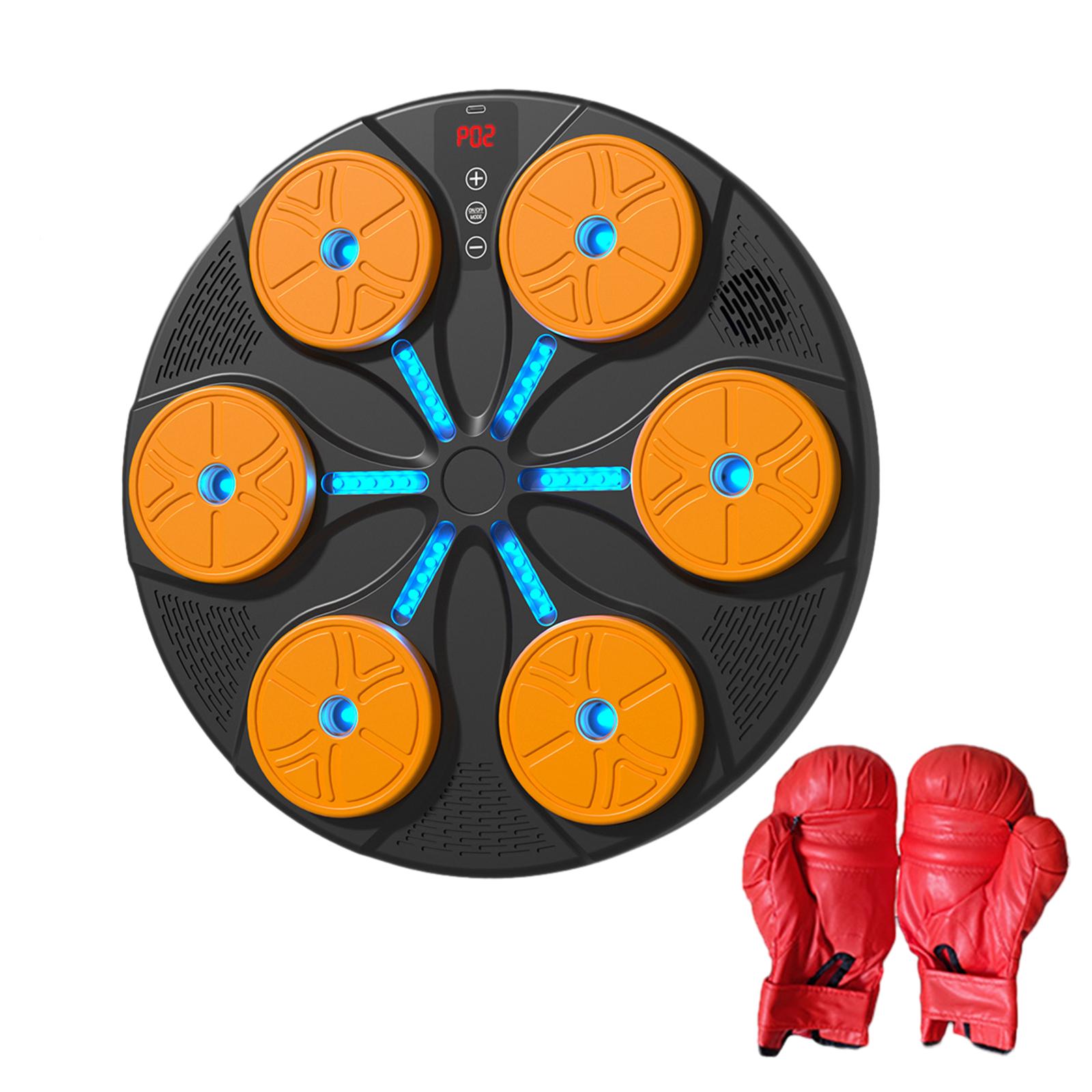 

Музыкальный боксерский автомат,Настенная мишень,Умная настенная мишень для боксерского автомата,Электронная Orange Adult Gloves