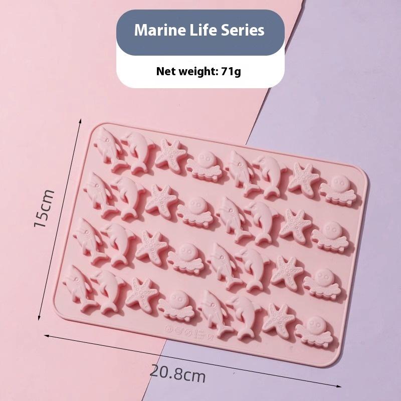 1 шт. Смешанные Фрукты Животные Силиконовая Форма для Шоколада Кролик Рыба Помадка Конфеты Желе Форма Декор для Торта