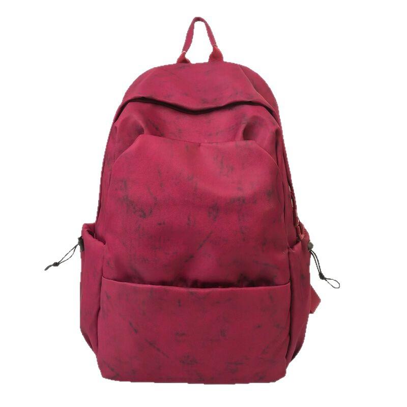 Schoolbag niche solid color simple Korean atmosphere versatile backpack college student leisure travel lightweight large capacity backpack