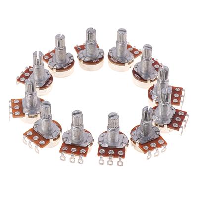 A500K B500K A250K B250K A50K B50K A25K B25K Potentiometer Splined Small Pot Electric Guitar Bass Effect Amp Tone Volume18mm