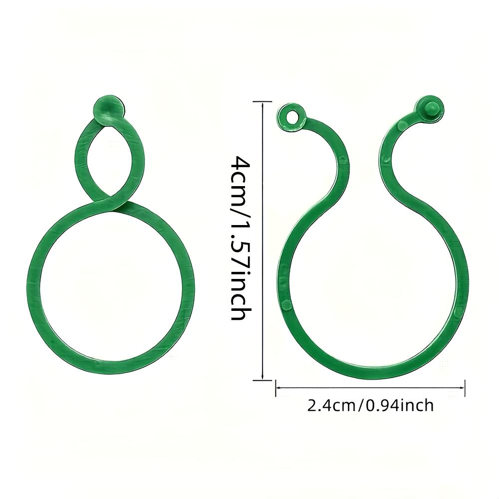 50/20 Pcs Plant Support Clips Sturdy Adjustable Tomato Vine Holders Fit Garden Stakes Cages Efficient Growth For Home Gardeners