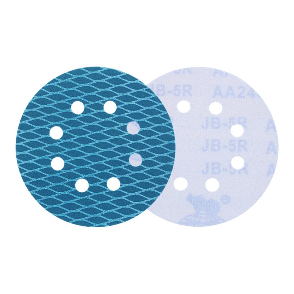 100Pcs/set Orbital Sander Dry Wet Velvet Sandpaper 5inch 8 Hole Sanding Disc Sand Paper Rhombus Sanding Disc Replacement