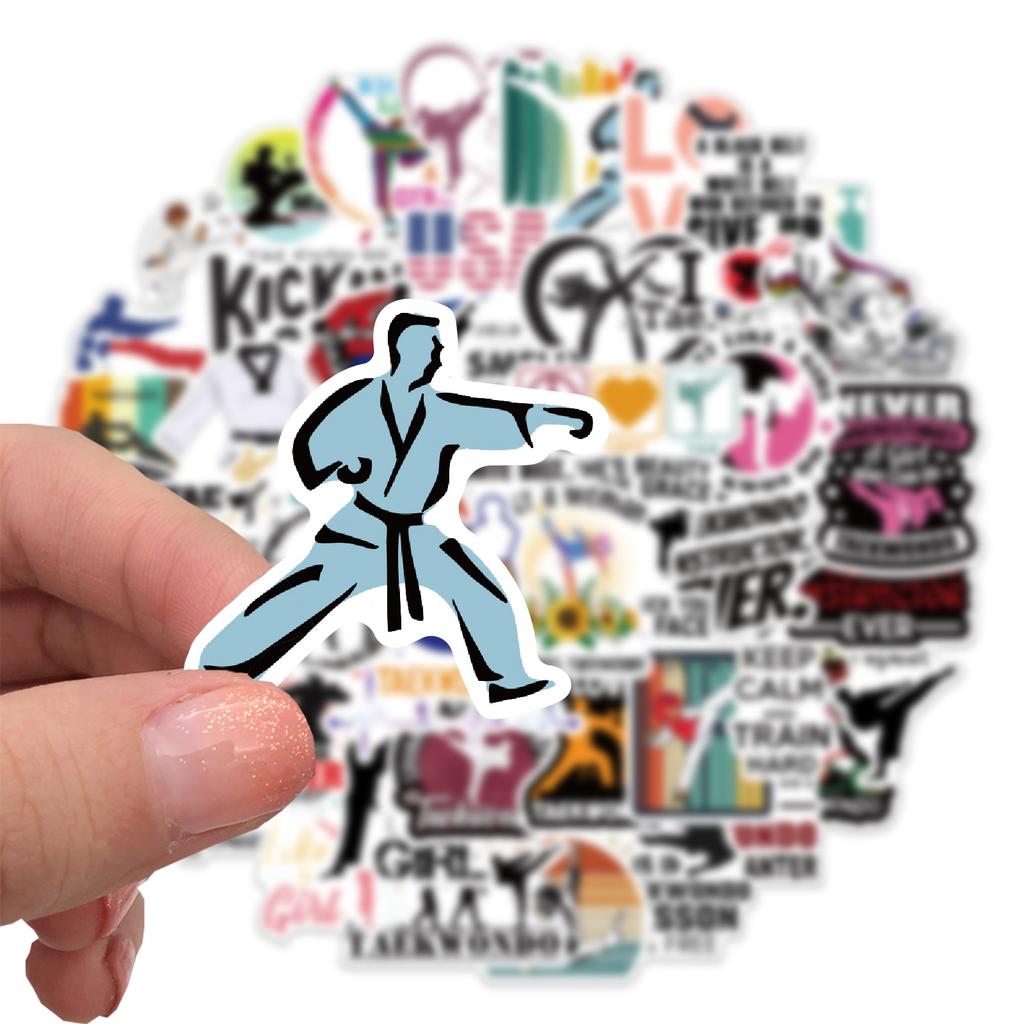 50 New Kung Fu Stickers Personalized Decorative Suitcase Notebook Waterproof Guitar Not To Be Repeated