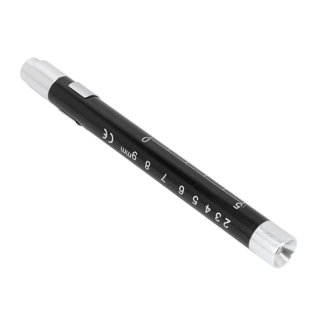 LED Penlight Yellow Lighting Concave Head Aluminum Alloy Pen Light with Pupil Gauge