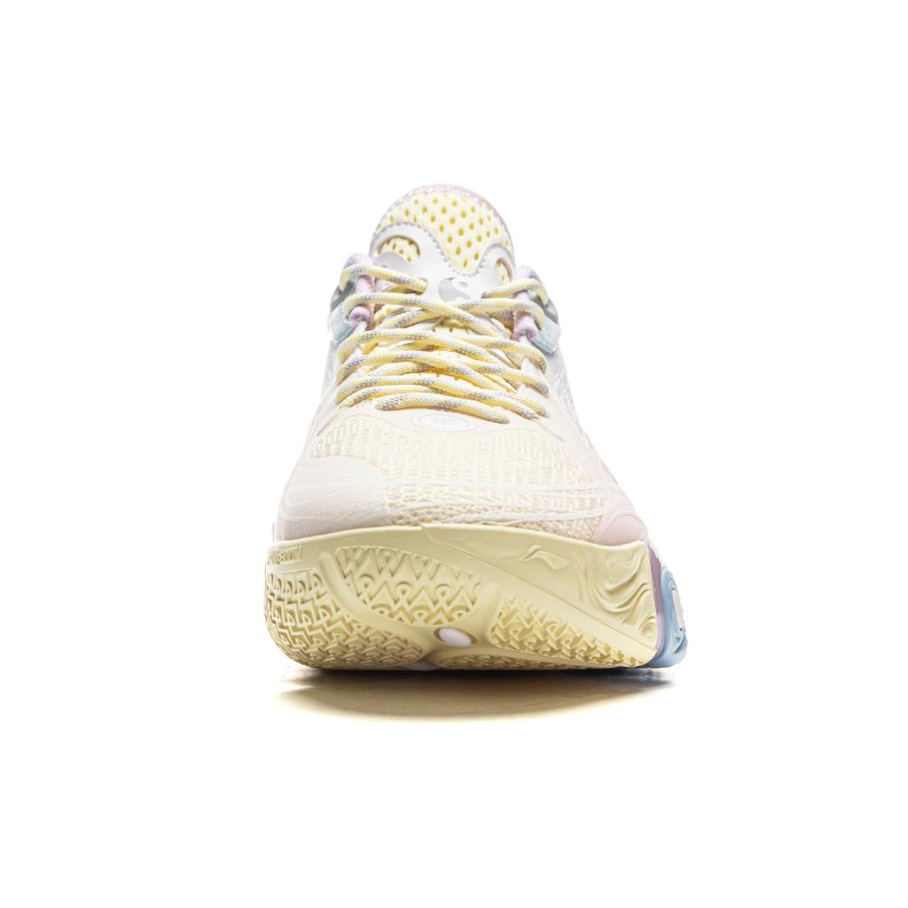 LiNing DLO1 Cushioning, Slip Resistant, Abrasion Resistant, Rebound Grip Low Top Basketball Shoes Men's White Pink ABPV009-16