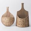 Rattan Geflochtene Wandhängende Pflanzgefäße Innen Dekorative Blumenkörbe Wandmontierte Aufbewahrungsorganizer für Elegante Florale