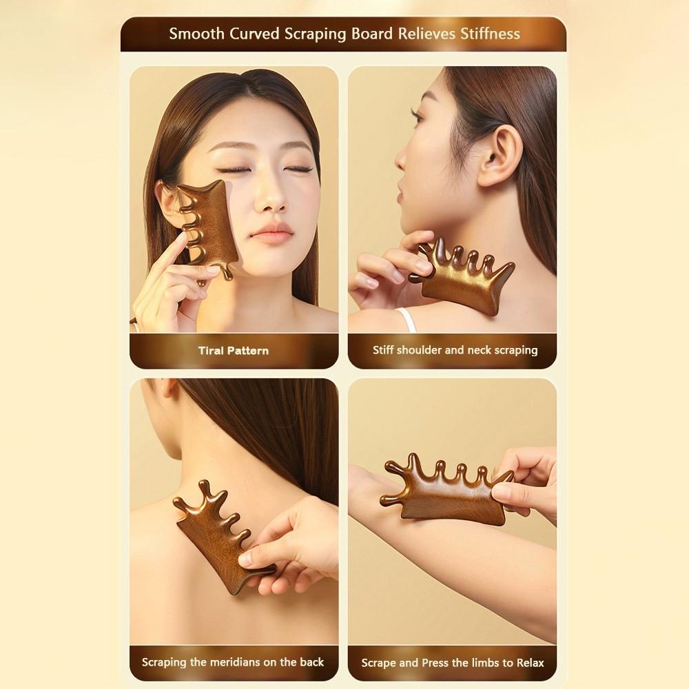 Anti-Static Body Meridian Massage Comb Multifunctional Wood Therapy Massage Combs  Body Massage