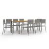 Day and Night - Day and Night Garden Dining Set 9 Pieces Anthracite Gray Synthetic Rattan