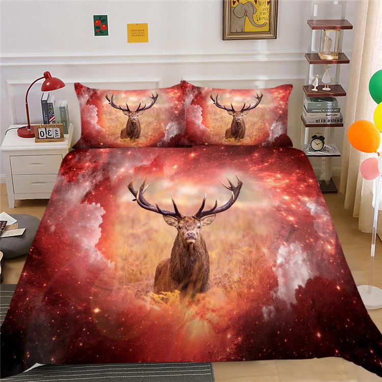 Digital Printing Bedding Three-Piece Polyester Star Animal Series