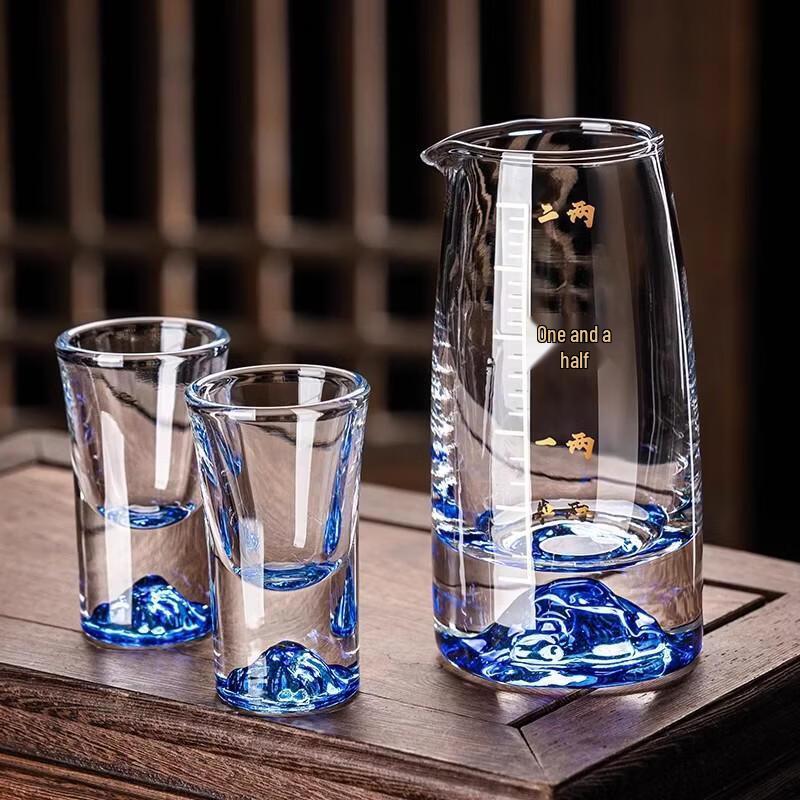 Shangqi Premium Baijiu Glassware Set with Rotating Caddy