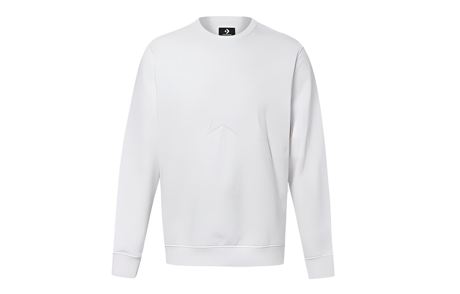 Converse Sweatshirts Men s White Crew Neck Moderate Regular 10020819-102 XL