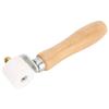 28mm 1.1in PTFE Hand Pressure Roller 2‑Way Bearing Wooden Handle Heat‑Resistant Welding Tool