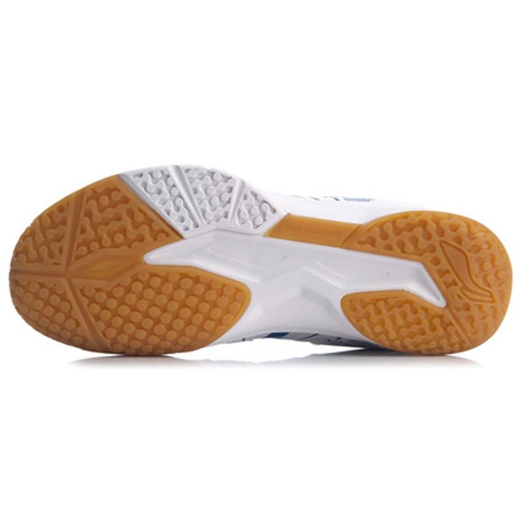 Li Ning Racetrack Encounter Badminton Shoes Unisex Low top White Blue AYTQ035-1