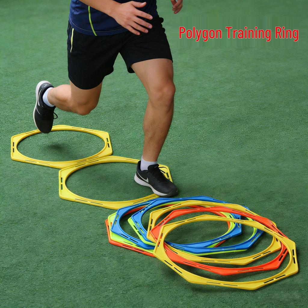 Octagonal Agility Rings: Multi-Functional Hurdles for Football Footwork and Fitness Training