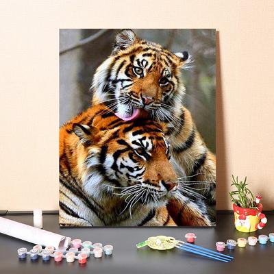 DIY-Malen-nach-Zahlen-Ölgemälde-Set, Leinwand, DIY-Ölgemälde nach Zahlen, Wandkunst, Dekorationen für Zuhause, Geschenk, Kunst und Hobbys