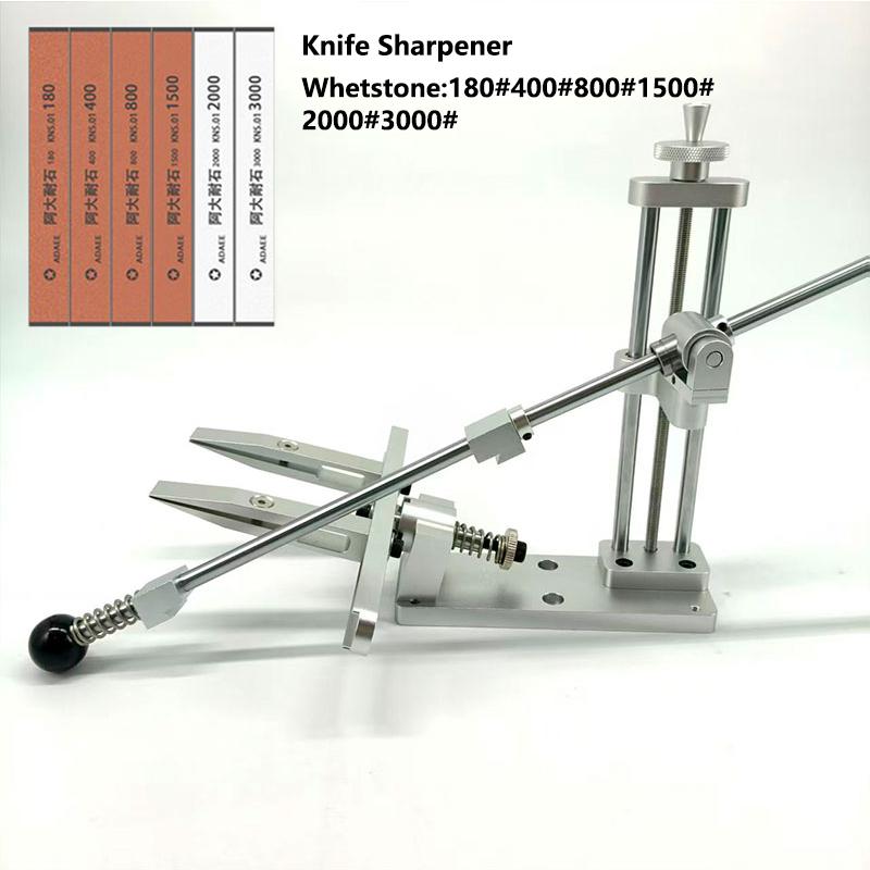 Aluminium Alloy Fixed Knife Sharpener Professional Woodwork Grinding System Rotation Adjustment Angle Sharpening Stone