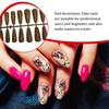 24 Pcs Fake Nails Shimmering Powder Full Cover Artificial Nail Tips ple Operation Extra Long Manicure Decoration