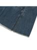 Kirsh Vintage Cargo Denim Long Skirt [Dark Blue]