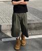 Iseuteuseobiseusyab Vintage Cotton Cargo Bermuda Pants - Khaki