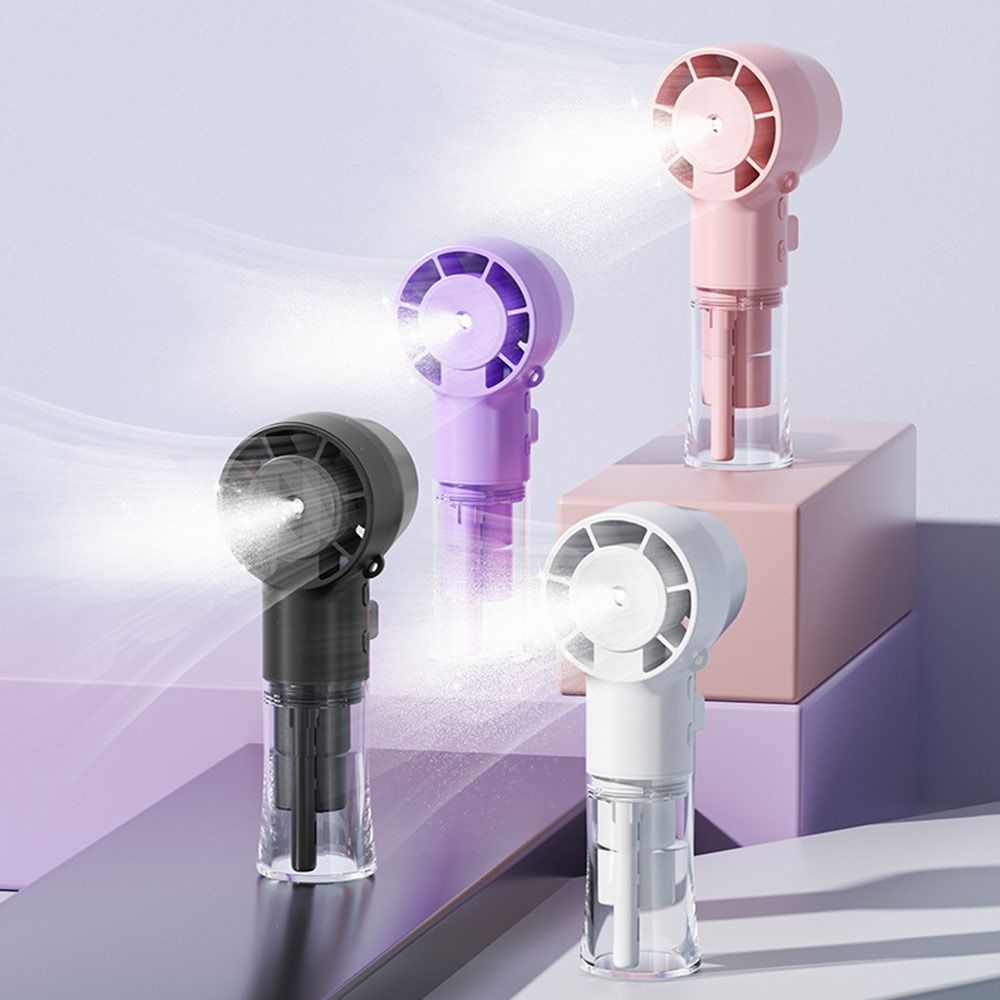 Portable Neckloop Fan with Water Spray Mist Mini Fan Multi-function Air Cooler  Outdoor