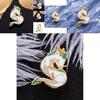 Adorable Cartoon White Dragon Enamel Pin Creative Anime Badge Unique Metal Accessory