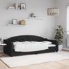 Vidaxl Sofa With Sleeping Function, Black, 90X200 Cm, Upholstered In Fabric
