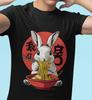 Retro Rabbit Ramen T-Shirt: Funny Foodie Gift