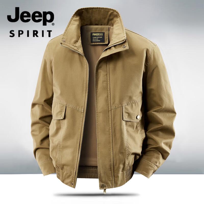 JEEP SPIRIT Men s Washed Cotton Casual Jacket 3XL
